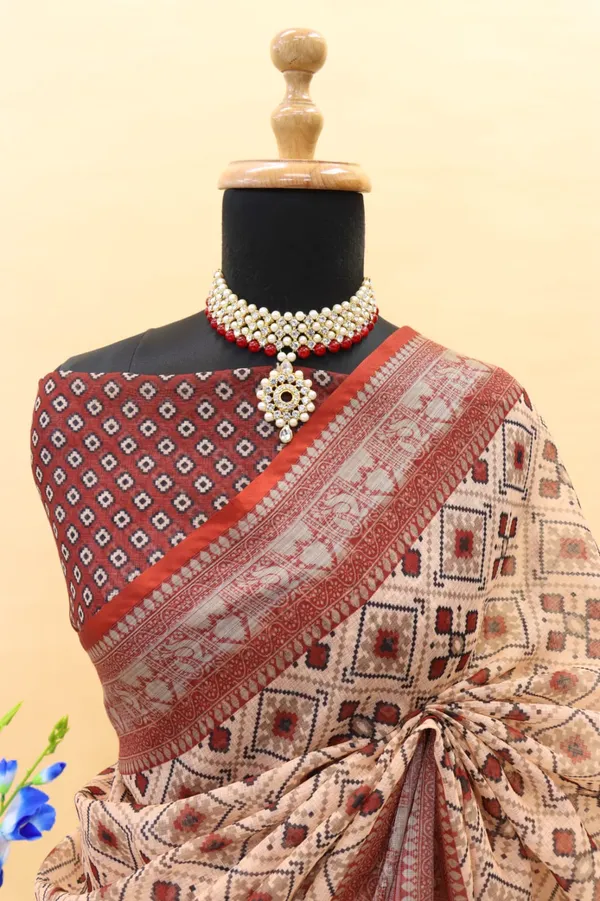 LINEN_FABRIC_DIGITAL_PRINT_SAREE